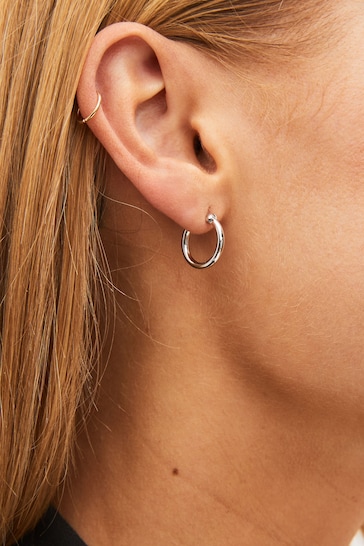 Sterling Silver Mini Hoop Earrings