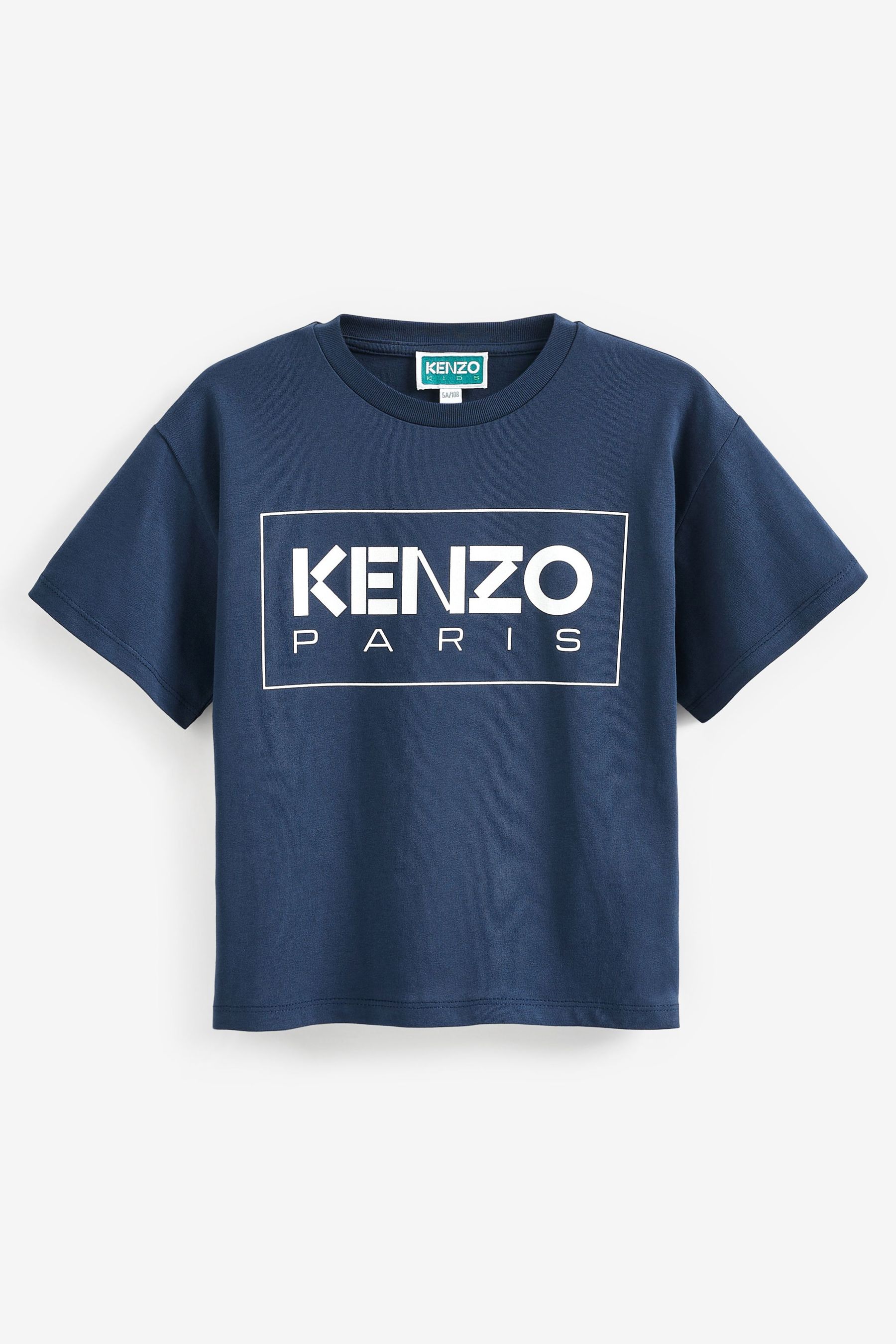 Buy Kenzo Kids Blue Logo Unisex T Shirt from the Next UK online shop