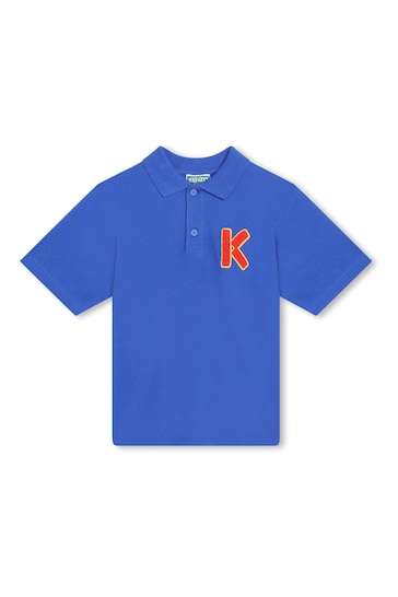 KENZO KIDS Blue K Logo Poloshirt