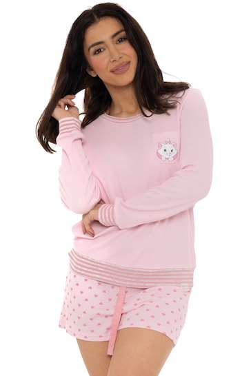 Character Pink Marie Aristocats Waffle Short Pyjamas