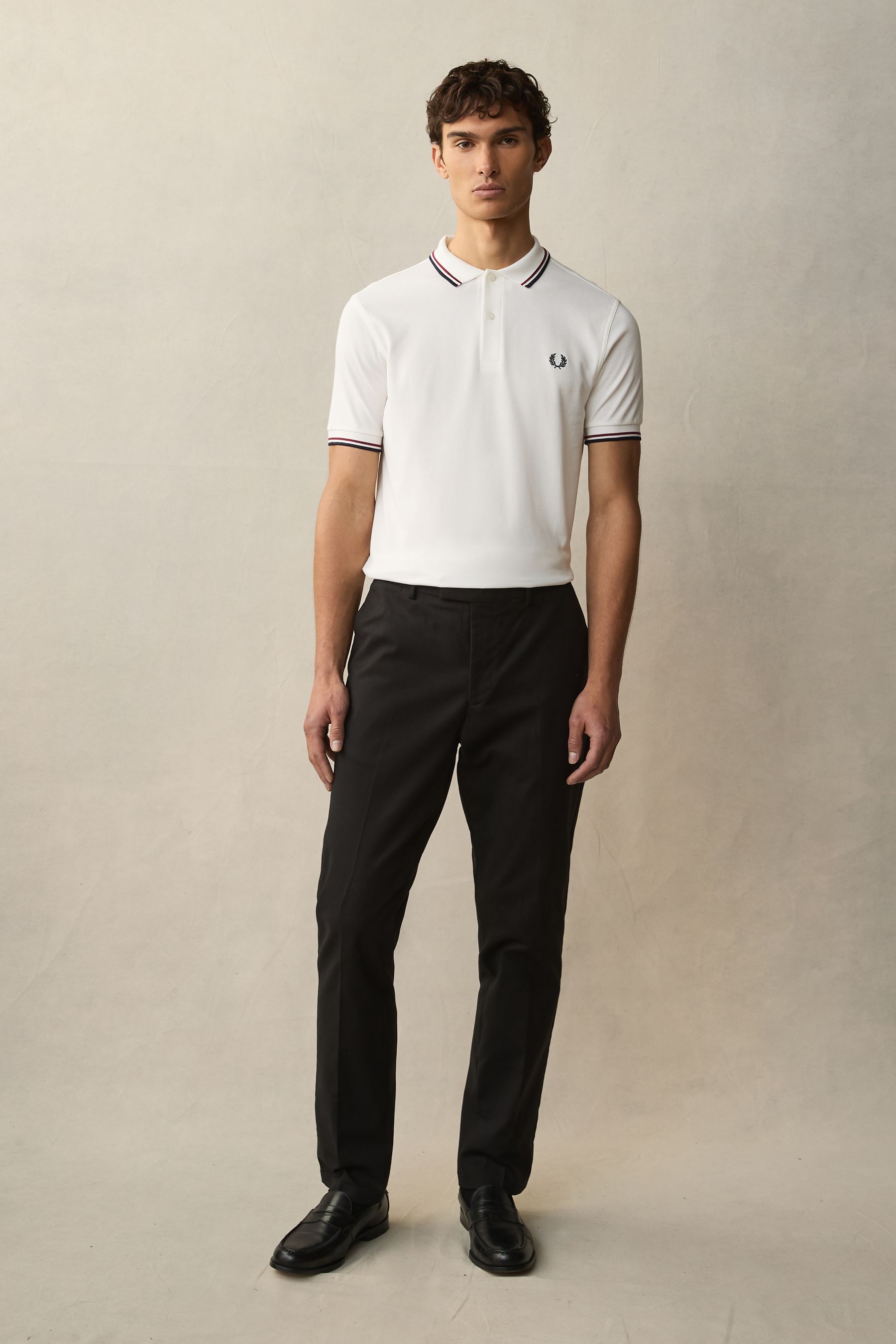Buy Fred Perry Mens Twin Tipped 100 Cotton Polo Shirt from the Next UK online shop