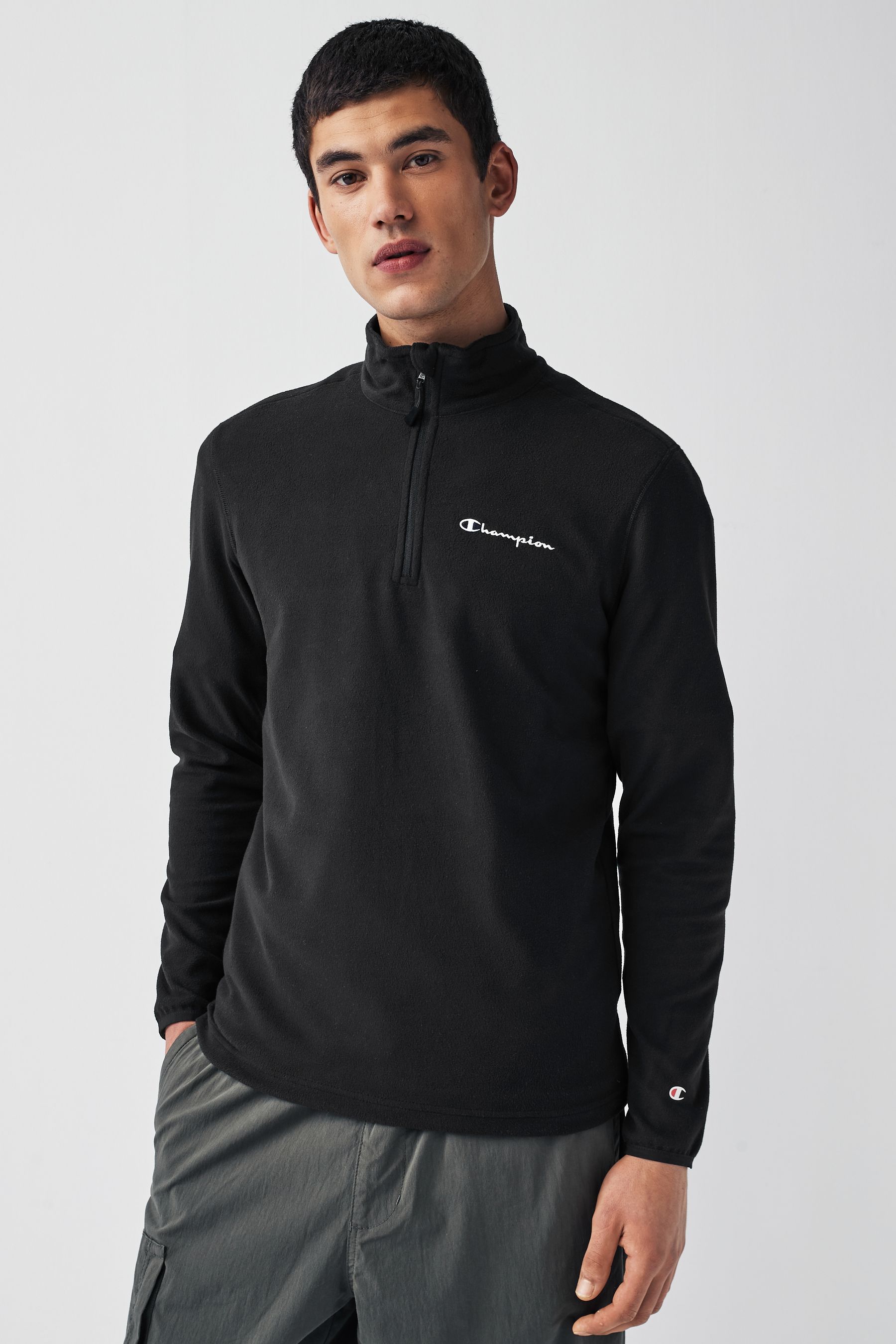 Buy Champion 1 4 Zip Black Sweat Top from the Next UK online shop