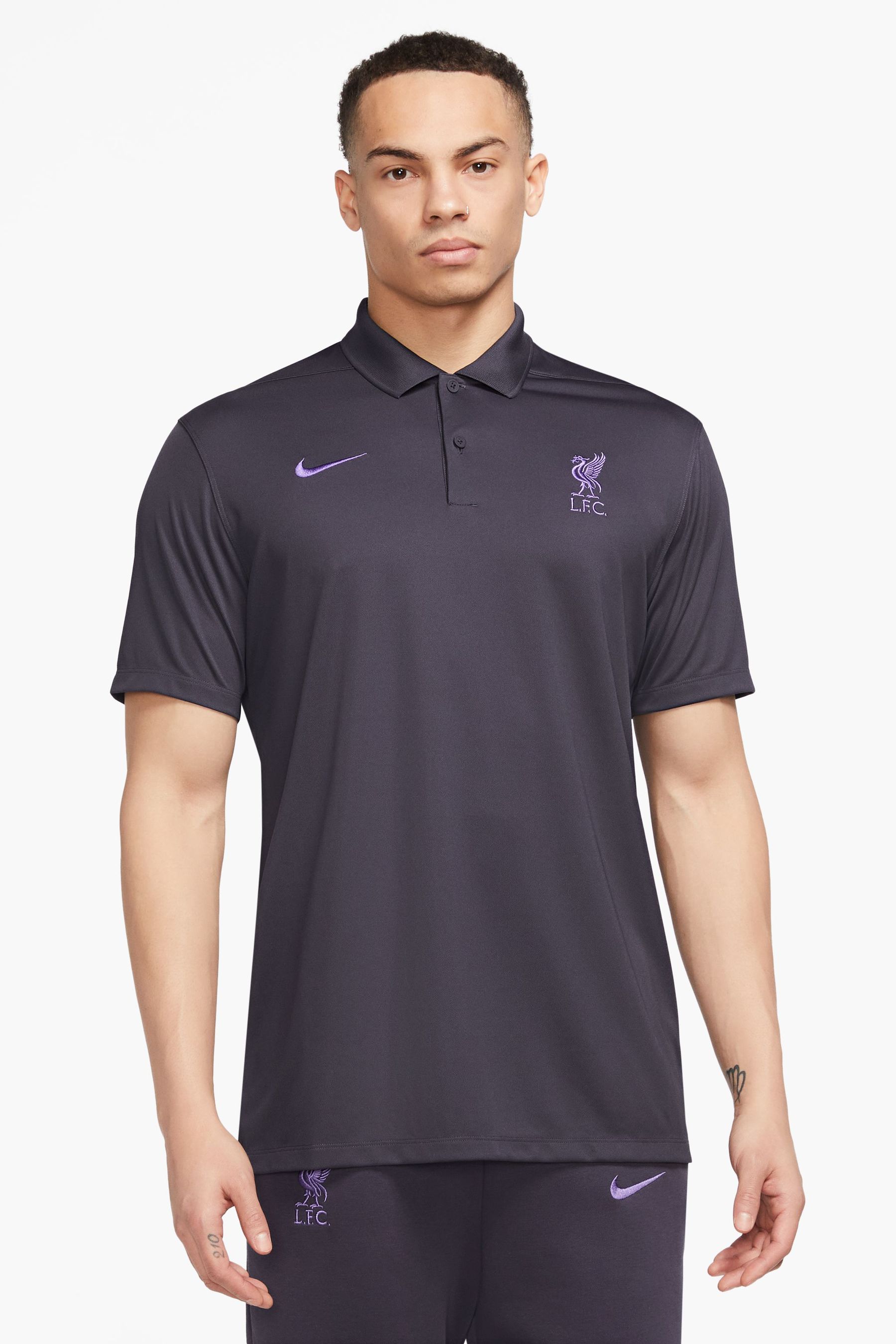 Nike Black Liverpool FC Victory Dri FIT Football Polo Shirt