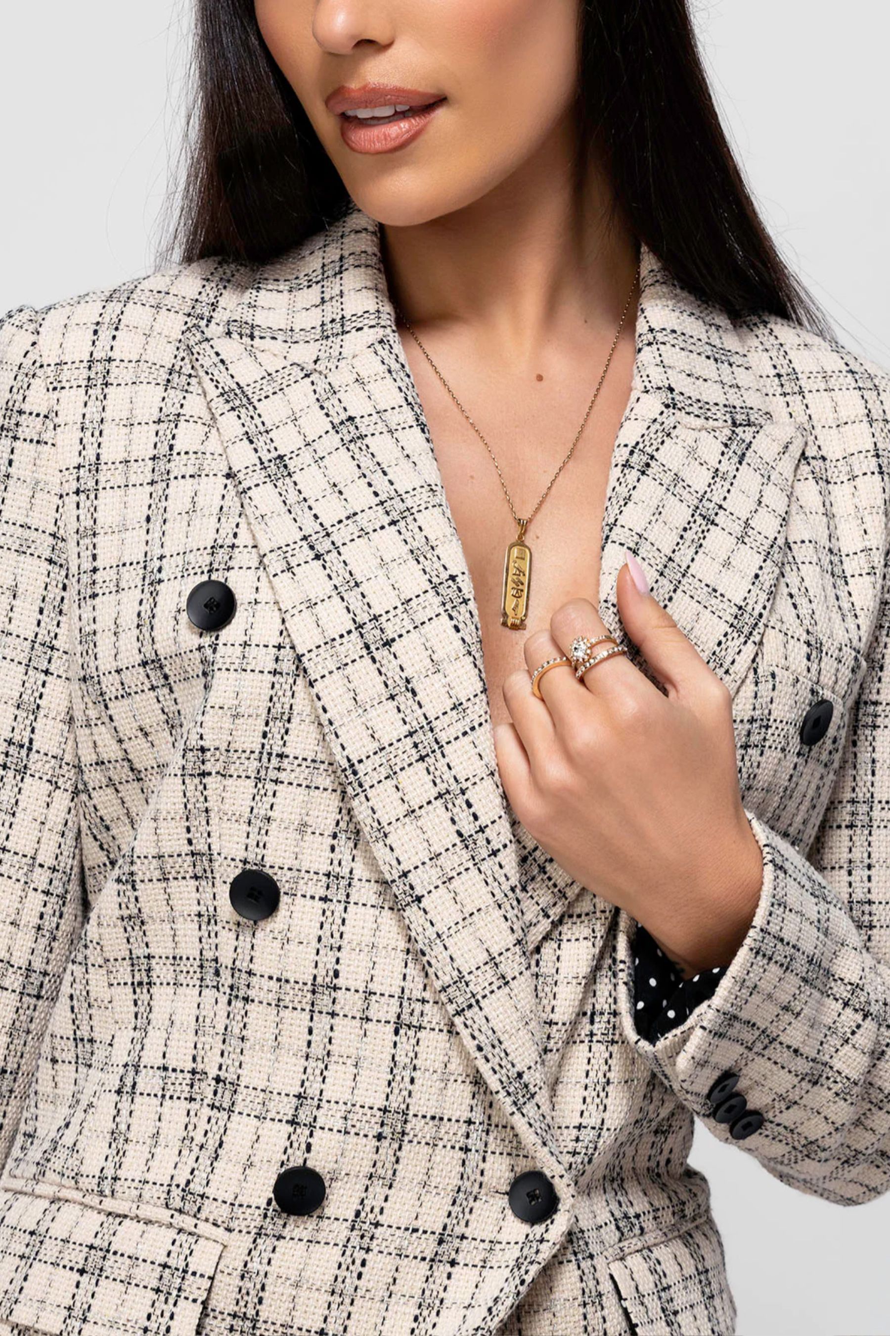 Buy Jolie Moi Cream Sloane Tweed Military Jacket from the Next UK