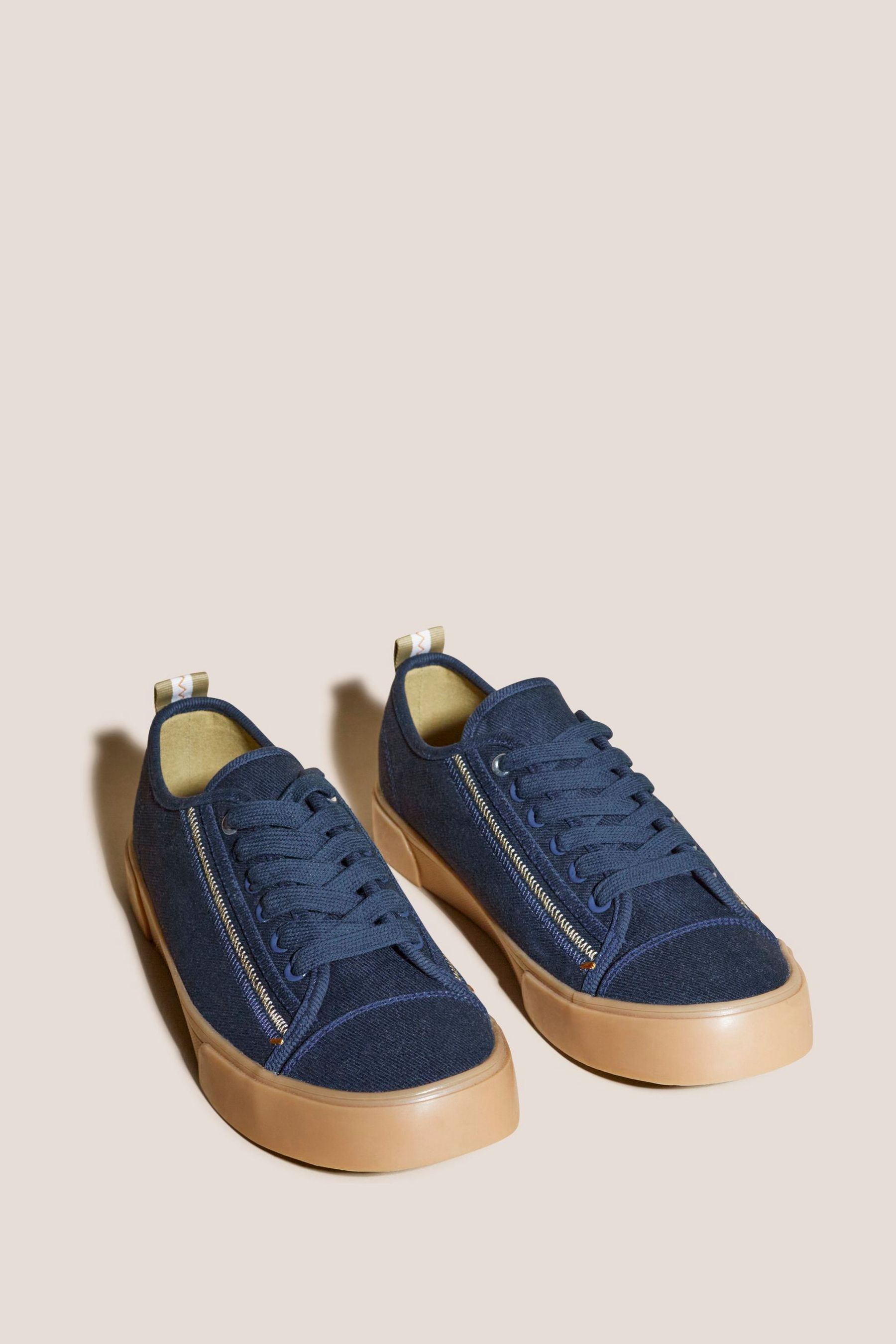 White lace up plimsolls on sale