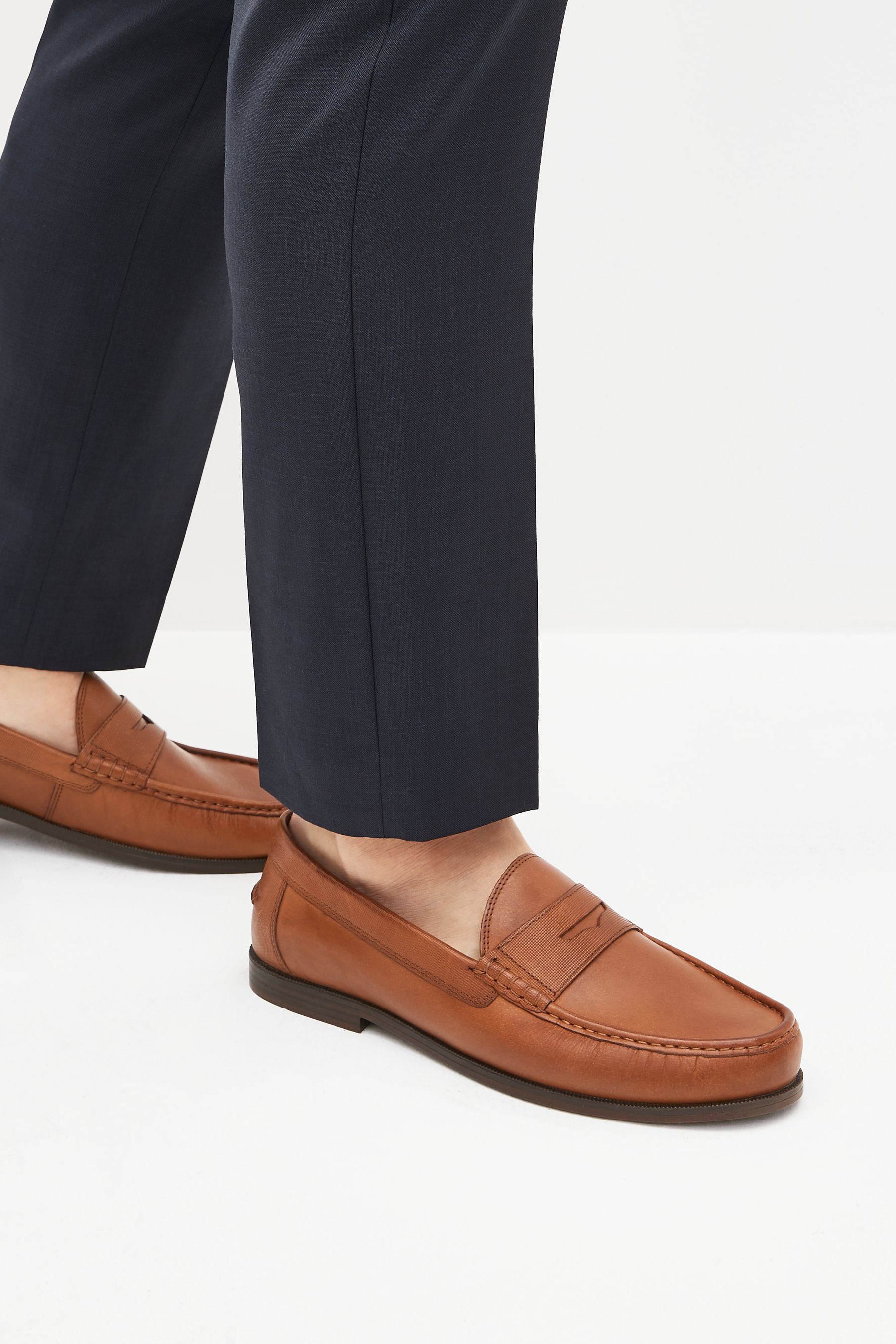 Penny loafers sales wide width