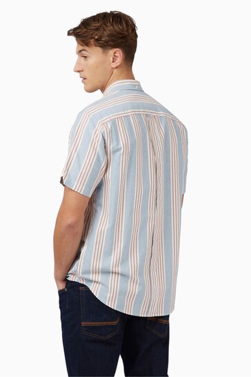 Ben Sherman Blue Block Stripe Shirt