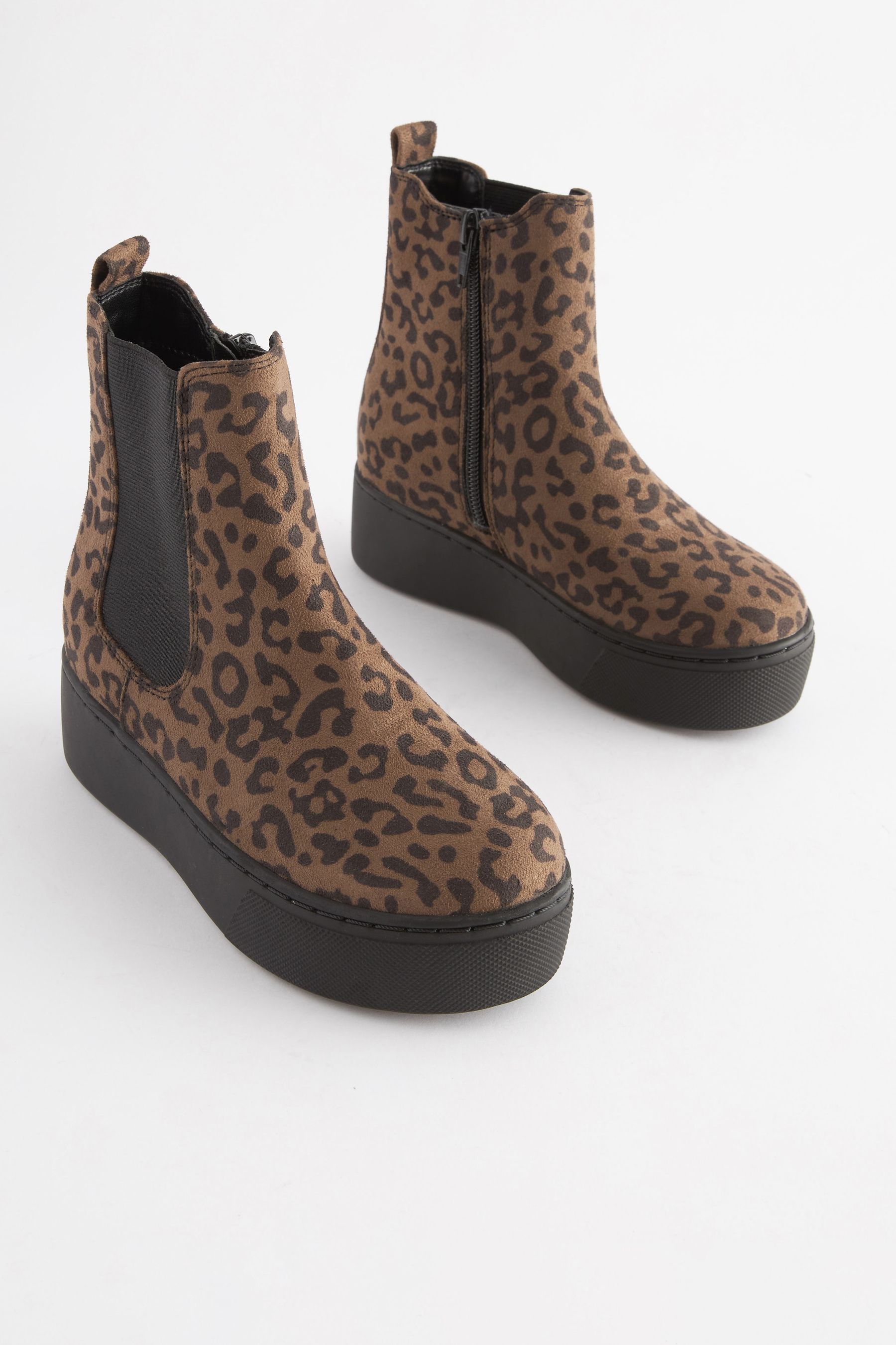 Leopard print deals boots next