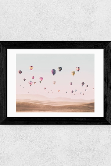 East End Prints Pink Around the World by Sissi and Seb Framed Print