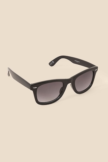 Accessorize Black Classic Flat Top Sunglasses