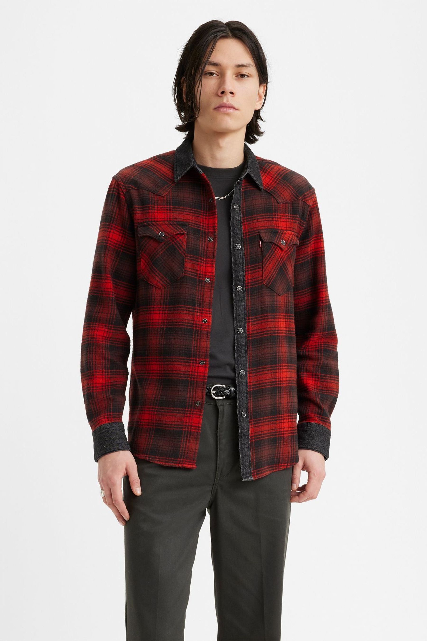 Levi's men's barstow outlet western casual shirt