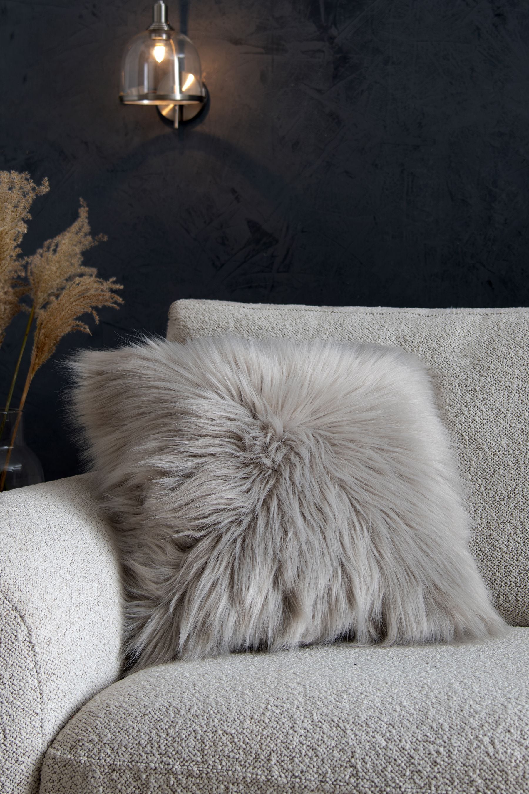 Long grey cheap cushion