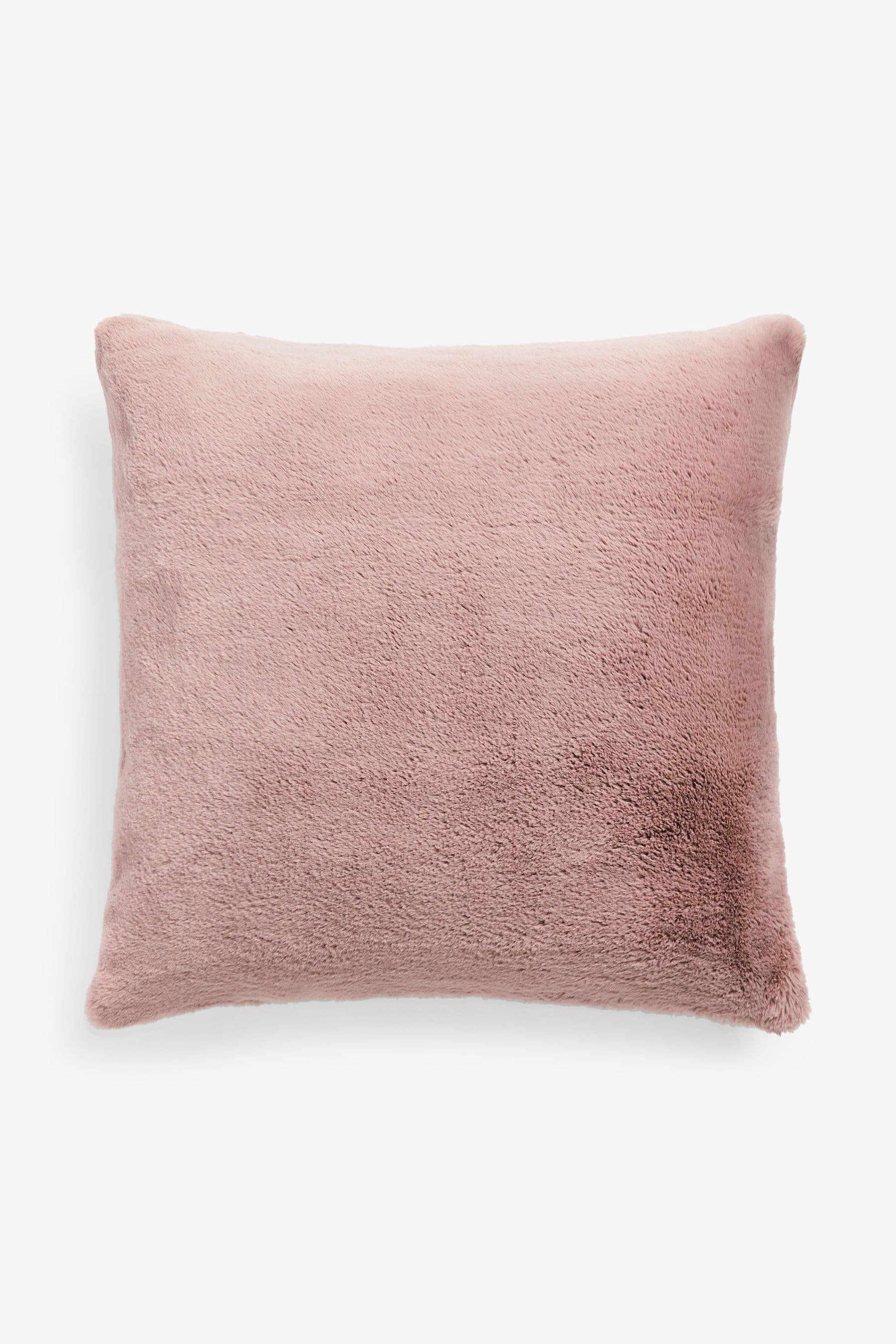 Pink Soft To Touch Plush 50 x 50cm Faux Fur Cushion