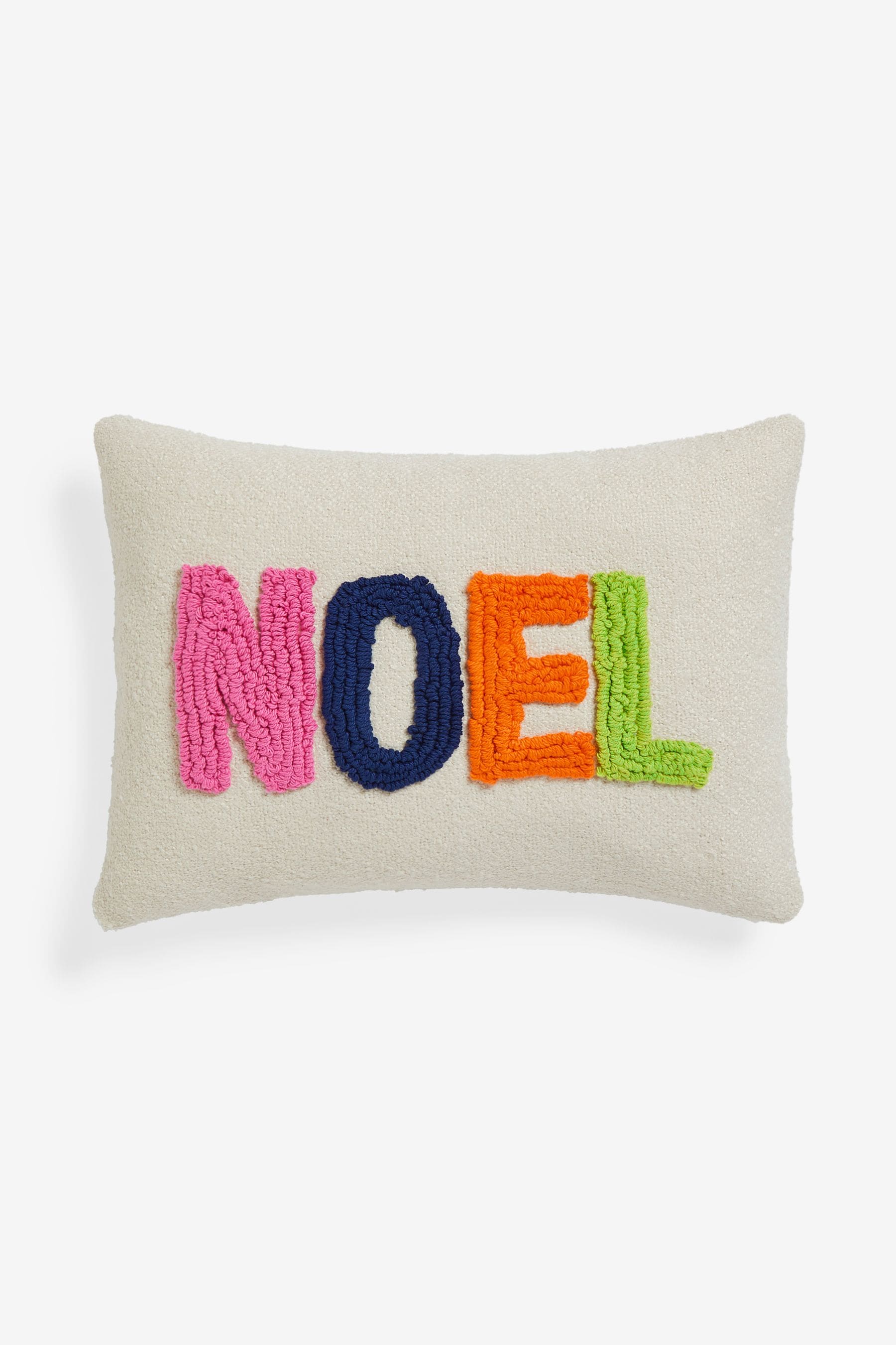 Buy Multi Bright Tufted Noel Christmas Cushion from the Next UK