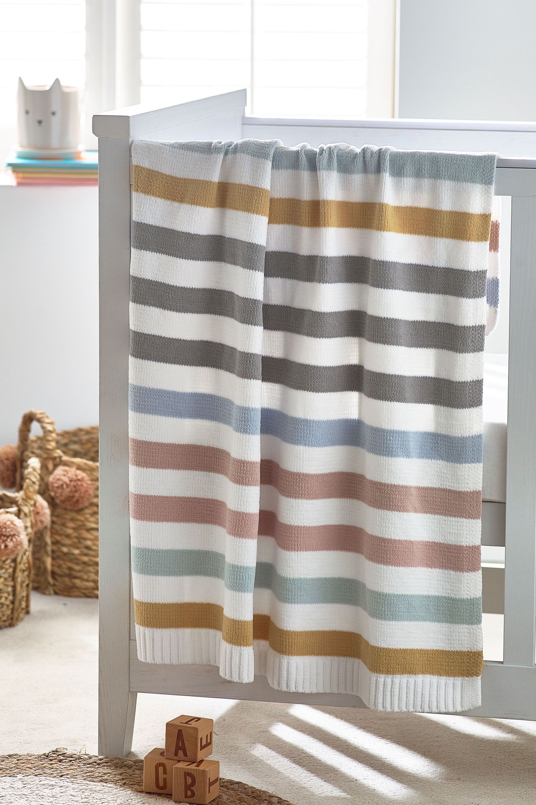 Buy Stripe Chenille Baby Blanket from the Next UK online shop