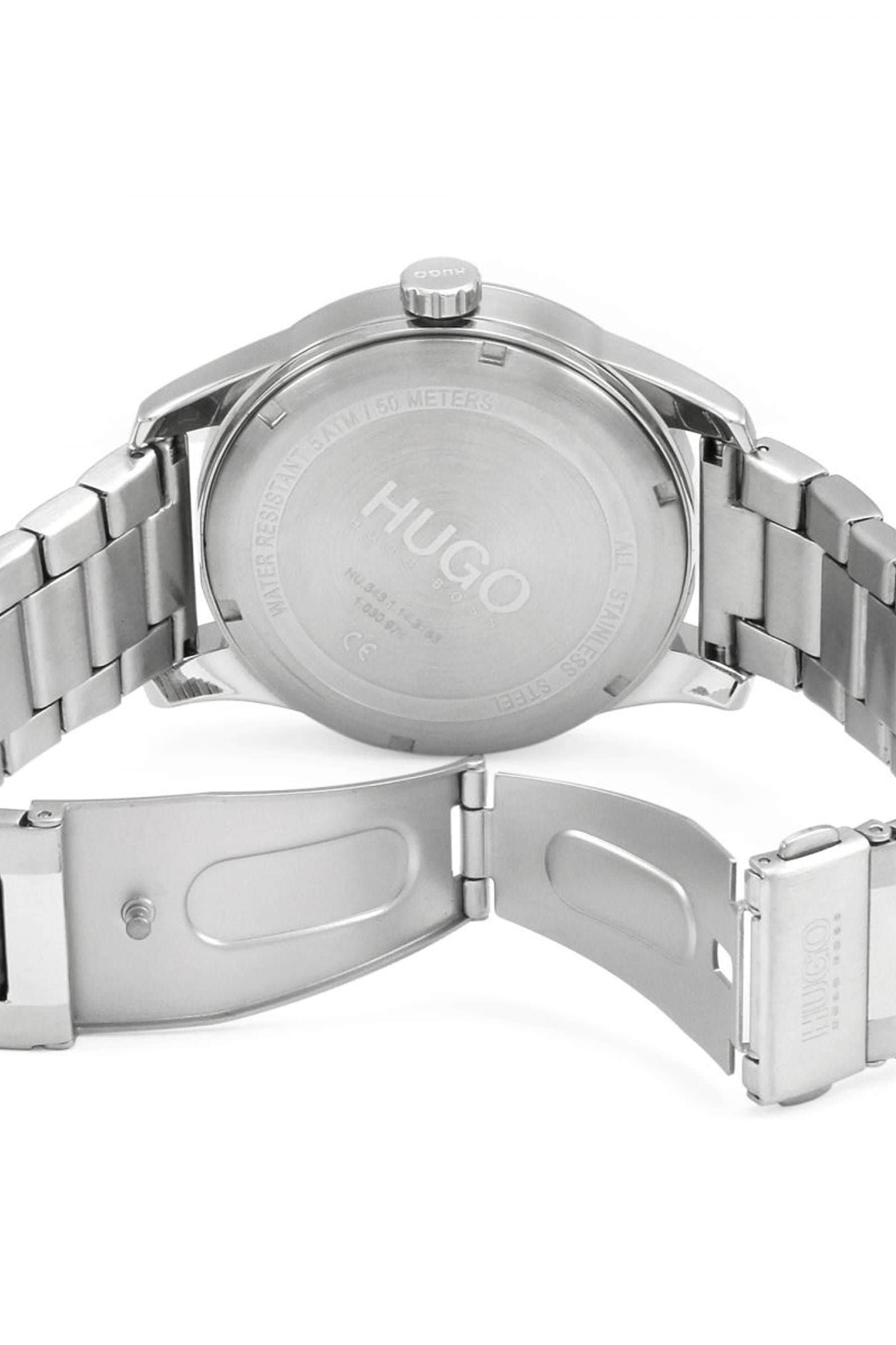 Buy HUGO Silver Tone Gents Create Watch from the Next UK online shop