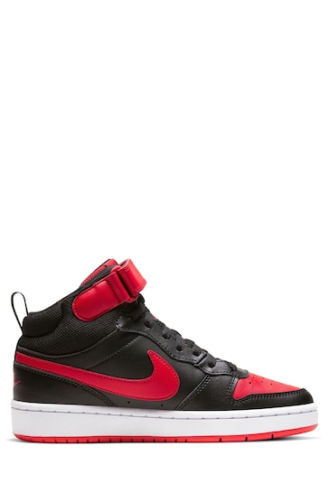 Nike Red Youth Court Borough Mid Trainers