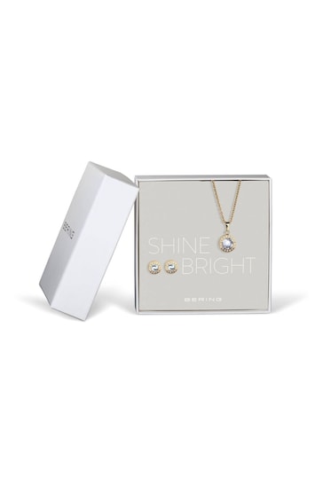 Bering  Ladies Gold Tone Shine Bright Gift Jewellery Set