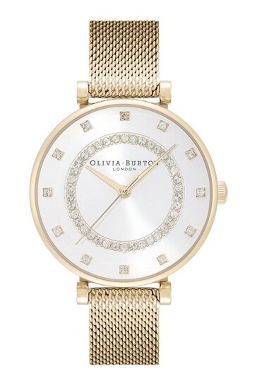 Olivia Burton Ladies Gold Tone T-Bar Watch