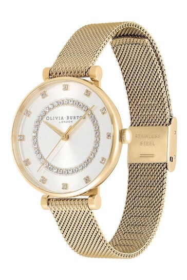 Olivia Burton Ladies Gold Tone T-Bar Watch