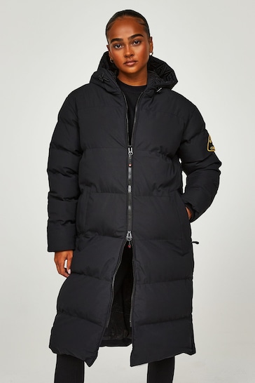 Buy Zavetti Canada Salvino Longline Puffa Black Jacket from the Next UK  online shop