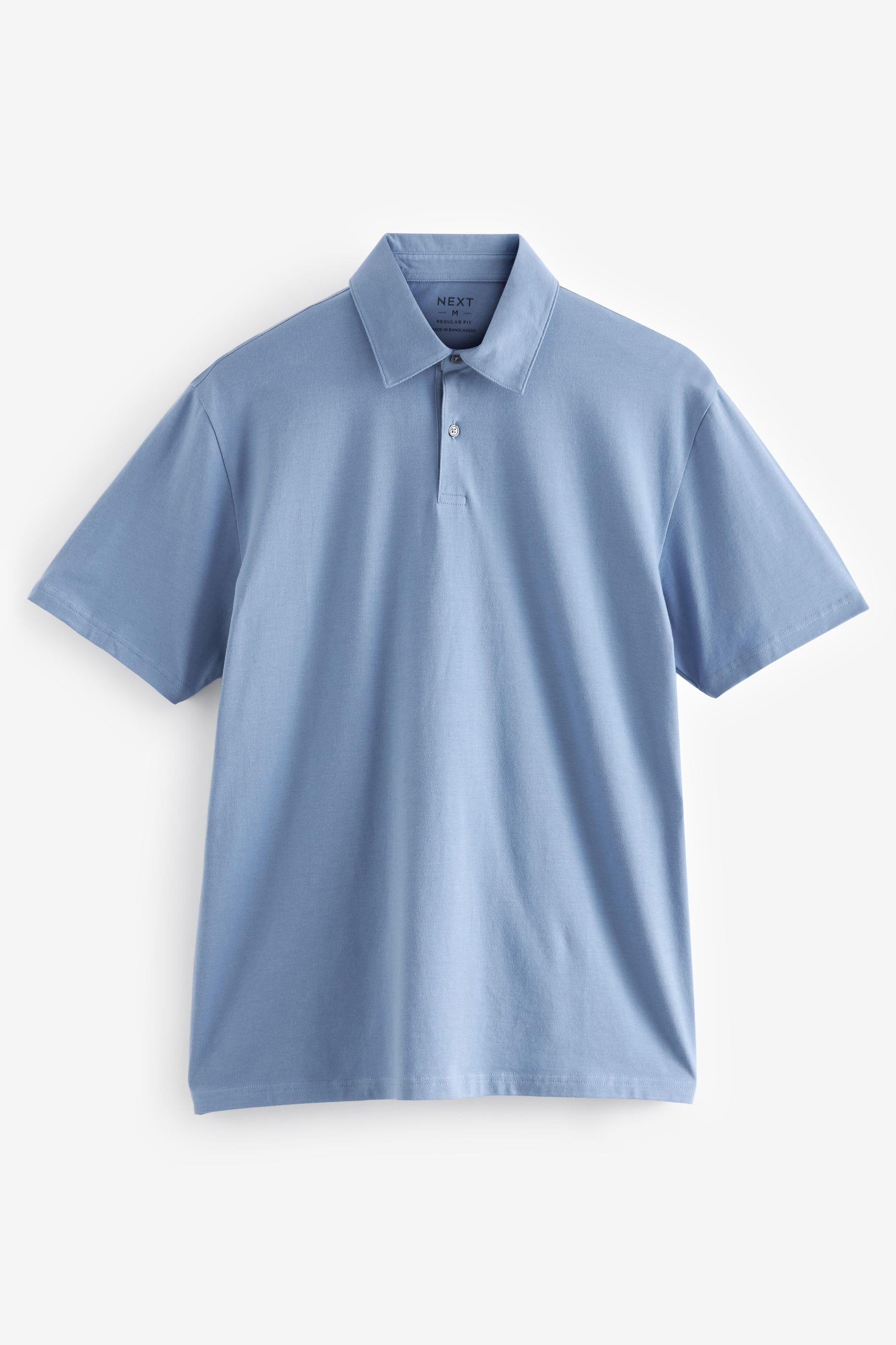 Blue Pink Green Pastel Jersey Polo Shirts 3 Pack