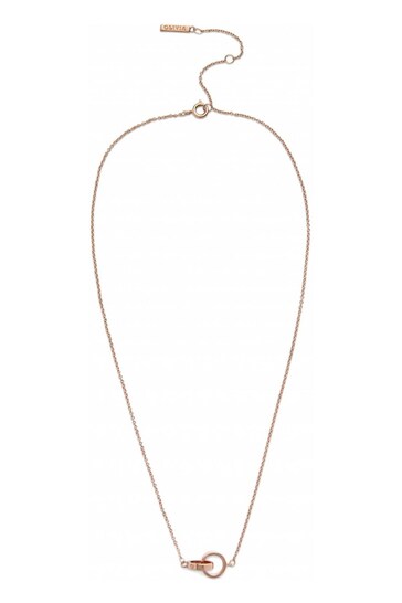 Olivia Burton Jewellery Ladies Pink Interlink Classics Necklace
