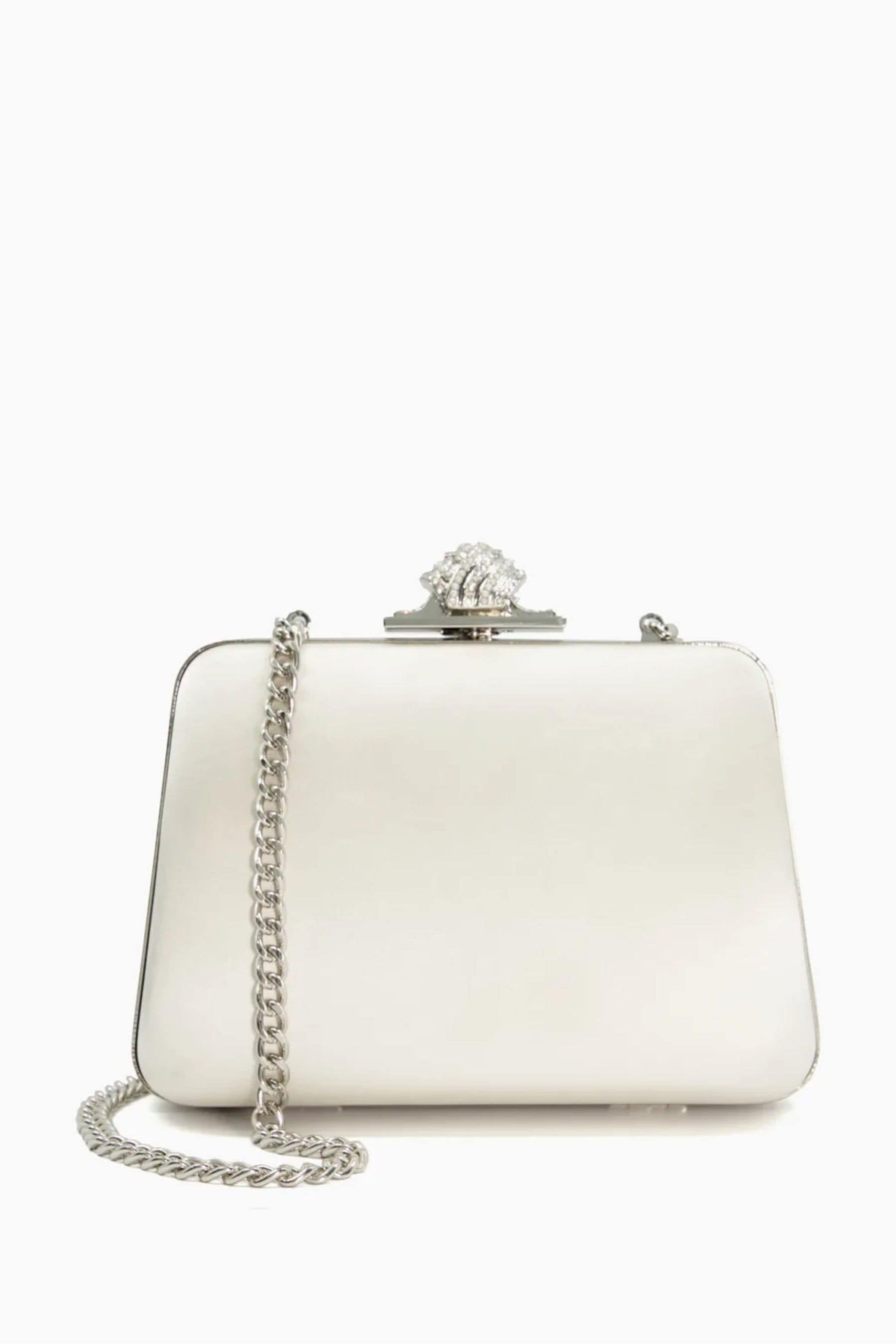 Dune ivory store clutch bag