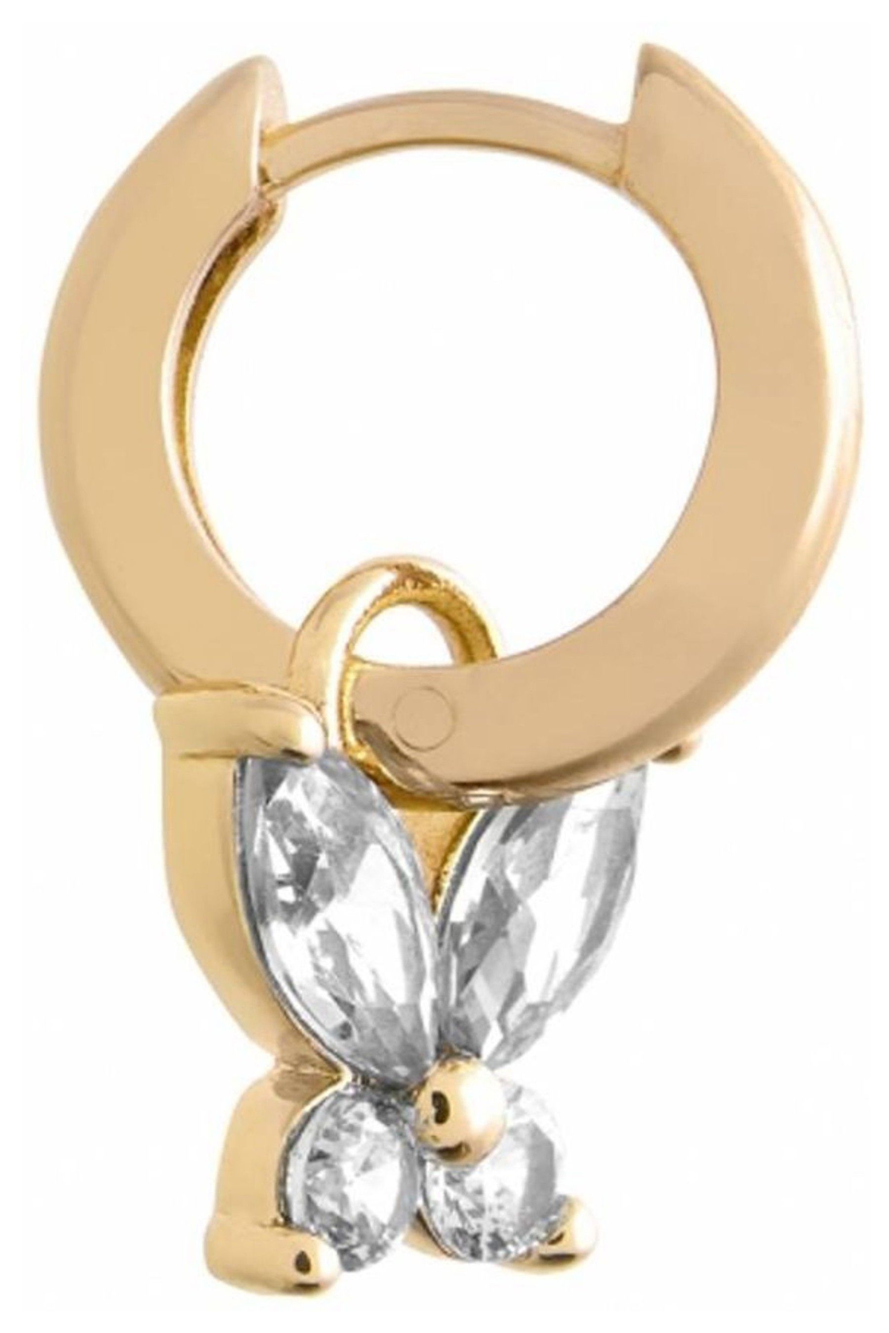 Buy Olivia Burton Jewellery Ladies Gold Tone Marquise Sparkle Butterfly Earrings from the Next UK online shop