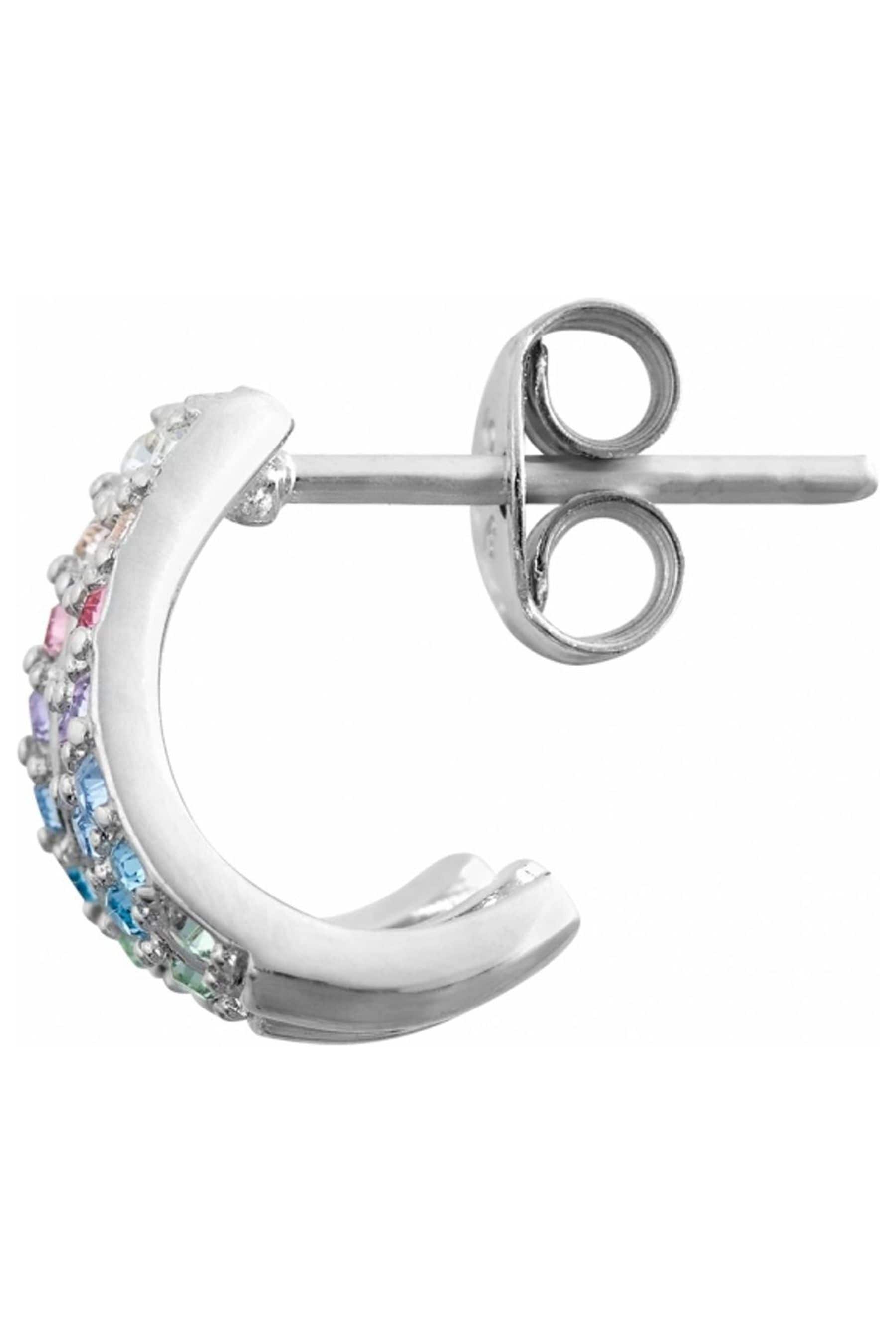 Buy Olivia Burton Jewellery Ladies Silver Tone Rainbow Earrings