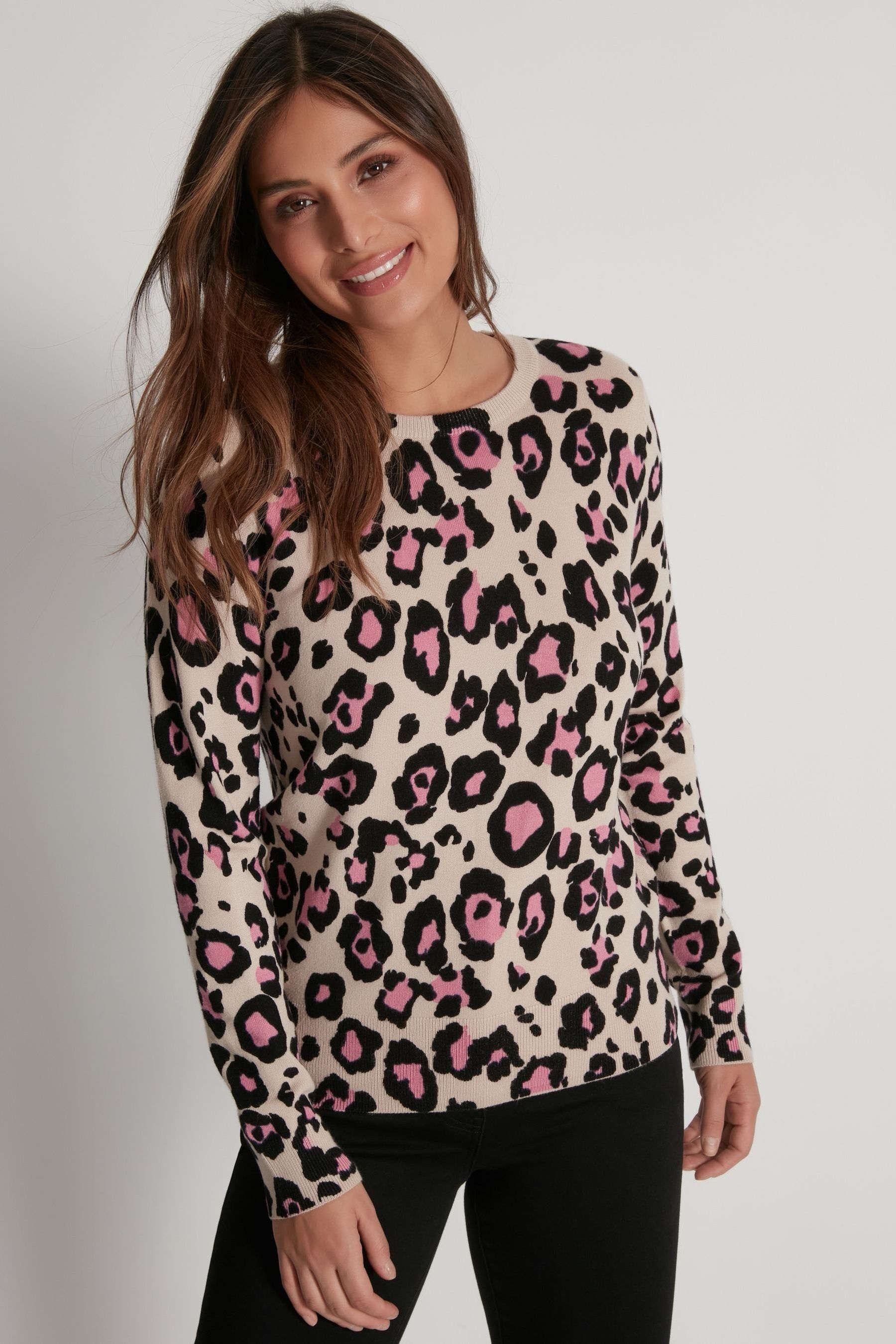 Leopard print jumper on sale next