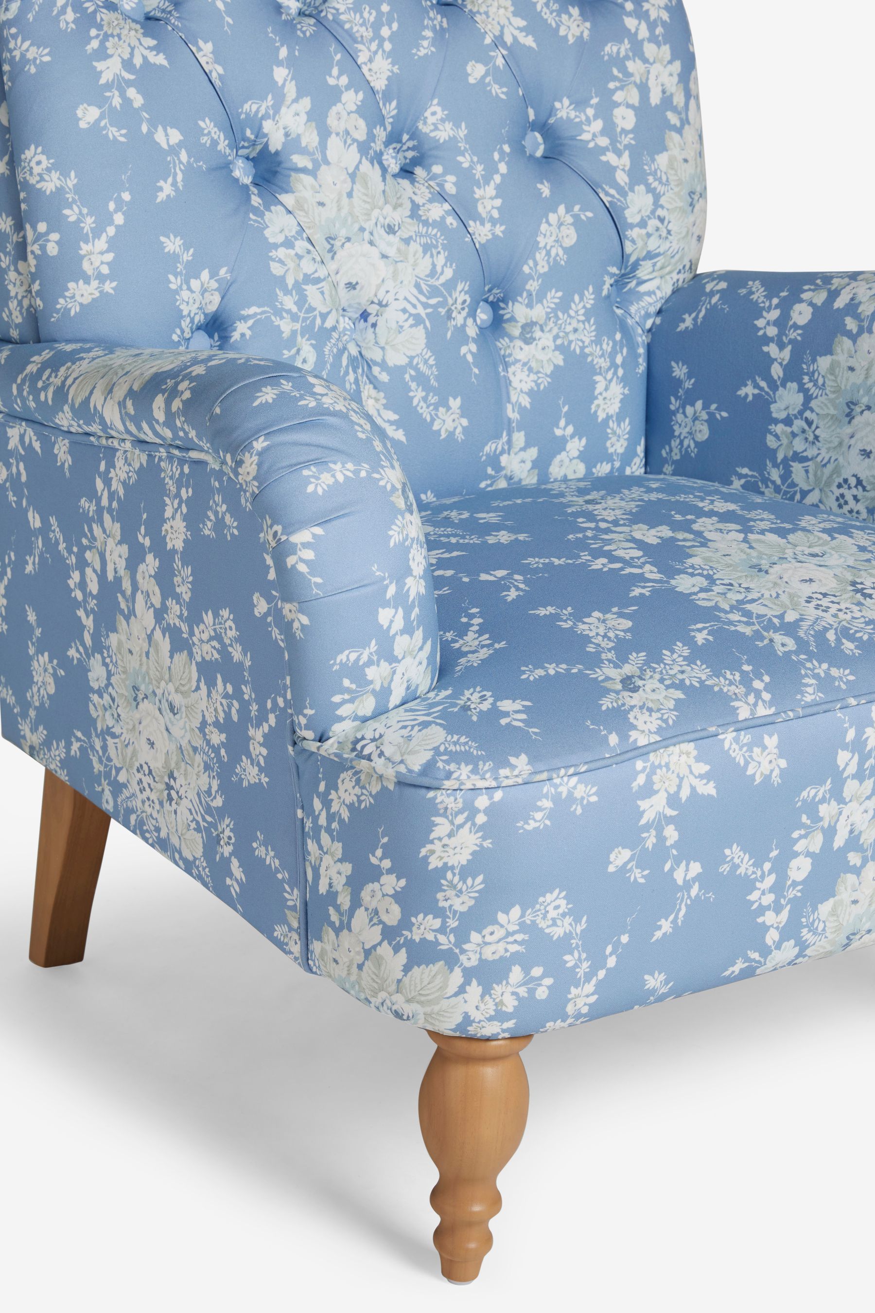 Blue floral hot sale accent chair