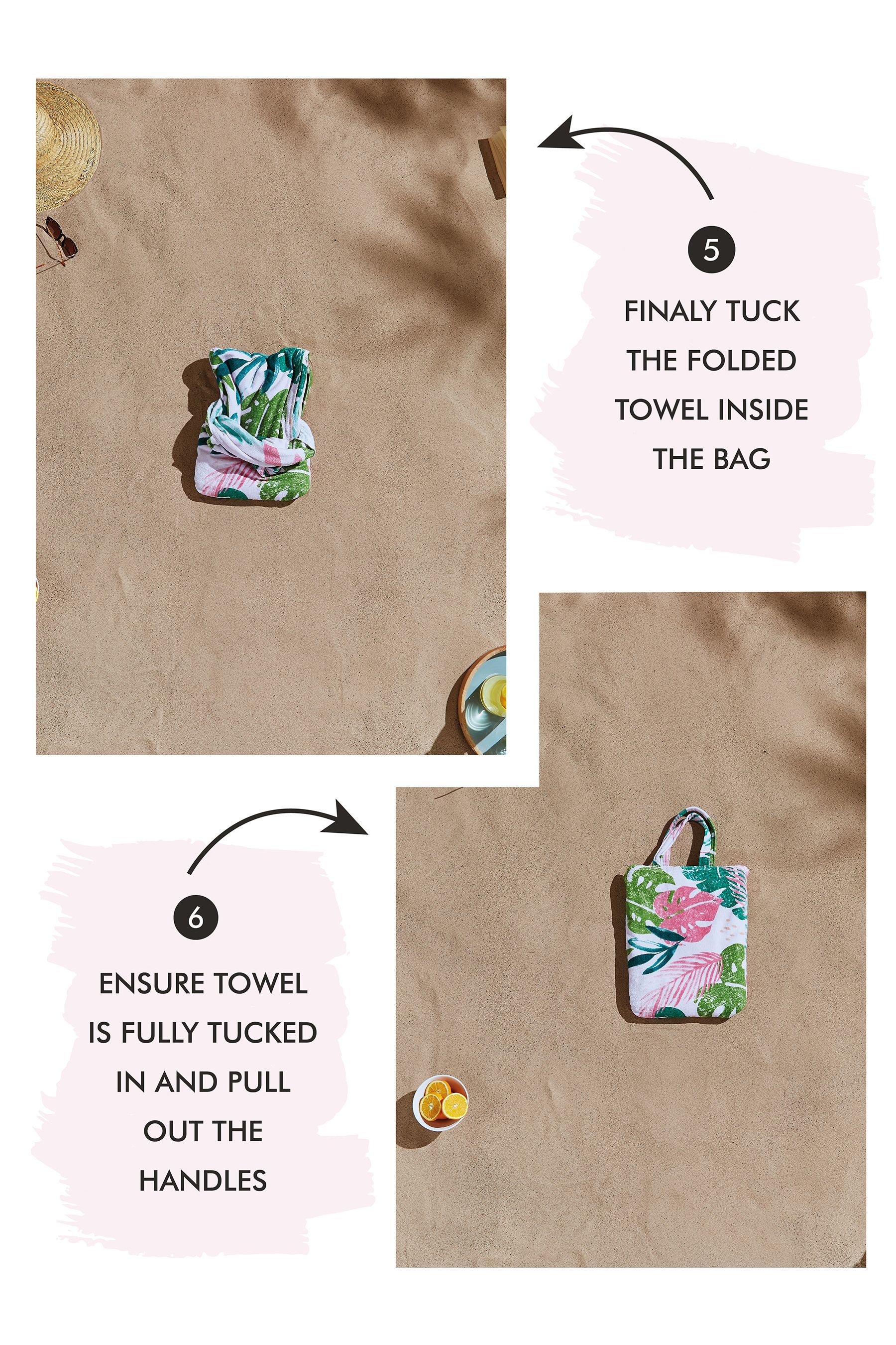 Beach store towel bag