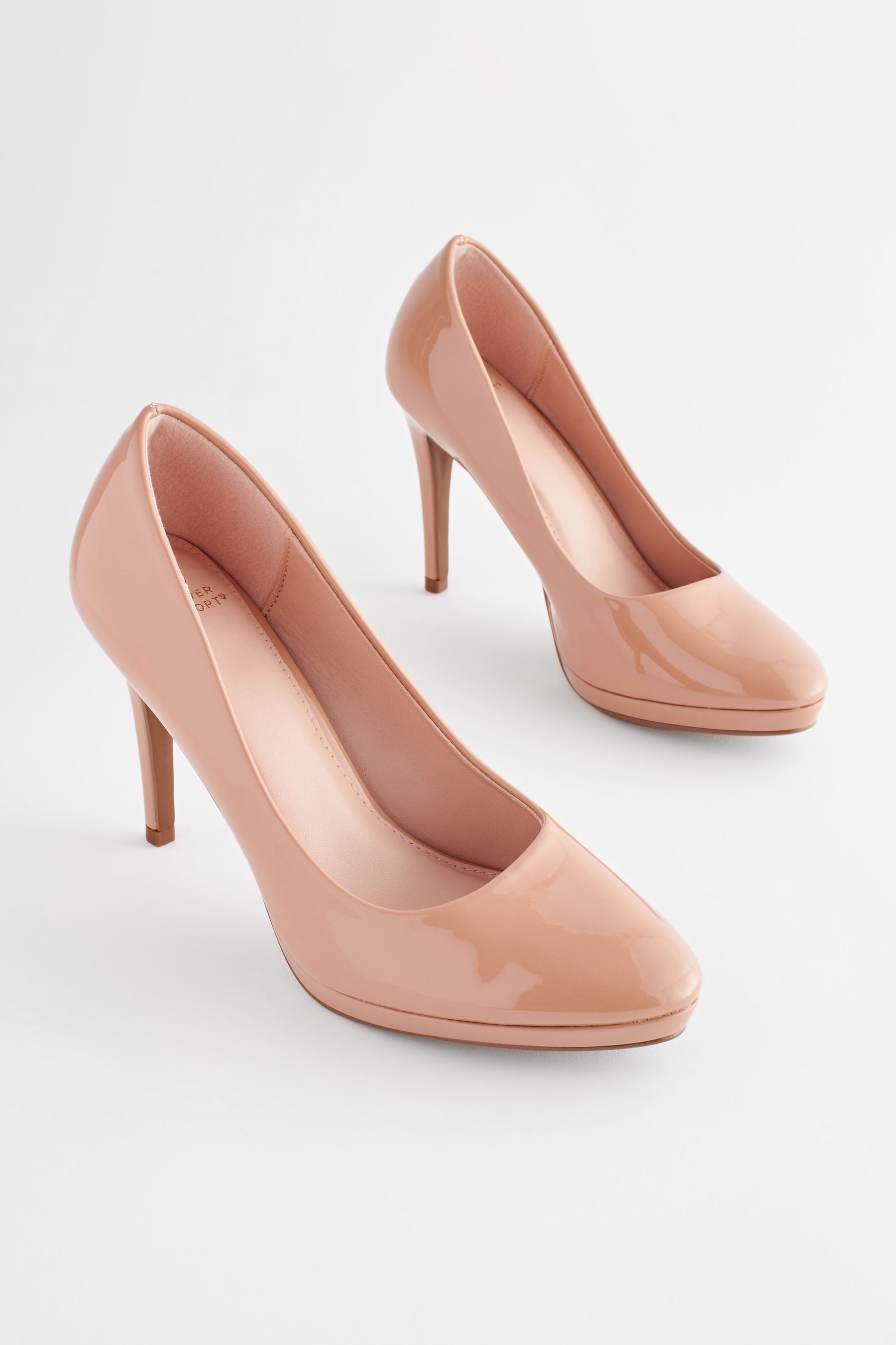 Buy Camel Regular Wide Fit Forever Comfort Platform Court Shoes