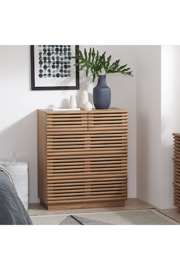MADE.COM Oak Effect Tulma 5 Drawer Multi Chest of Drawers