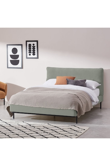 MADE.COM Sage Green Harlow Bed Bed Frame