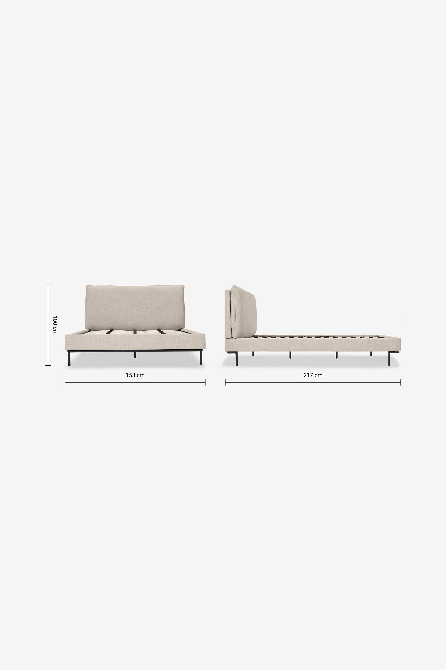 MADE.COM Oatmeal Harlow Bed Bed Frame