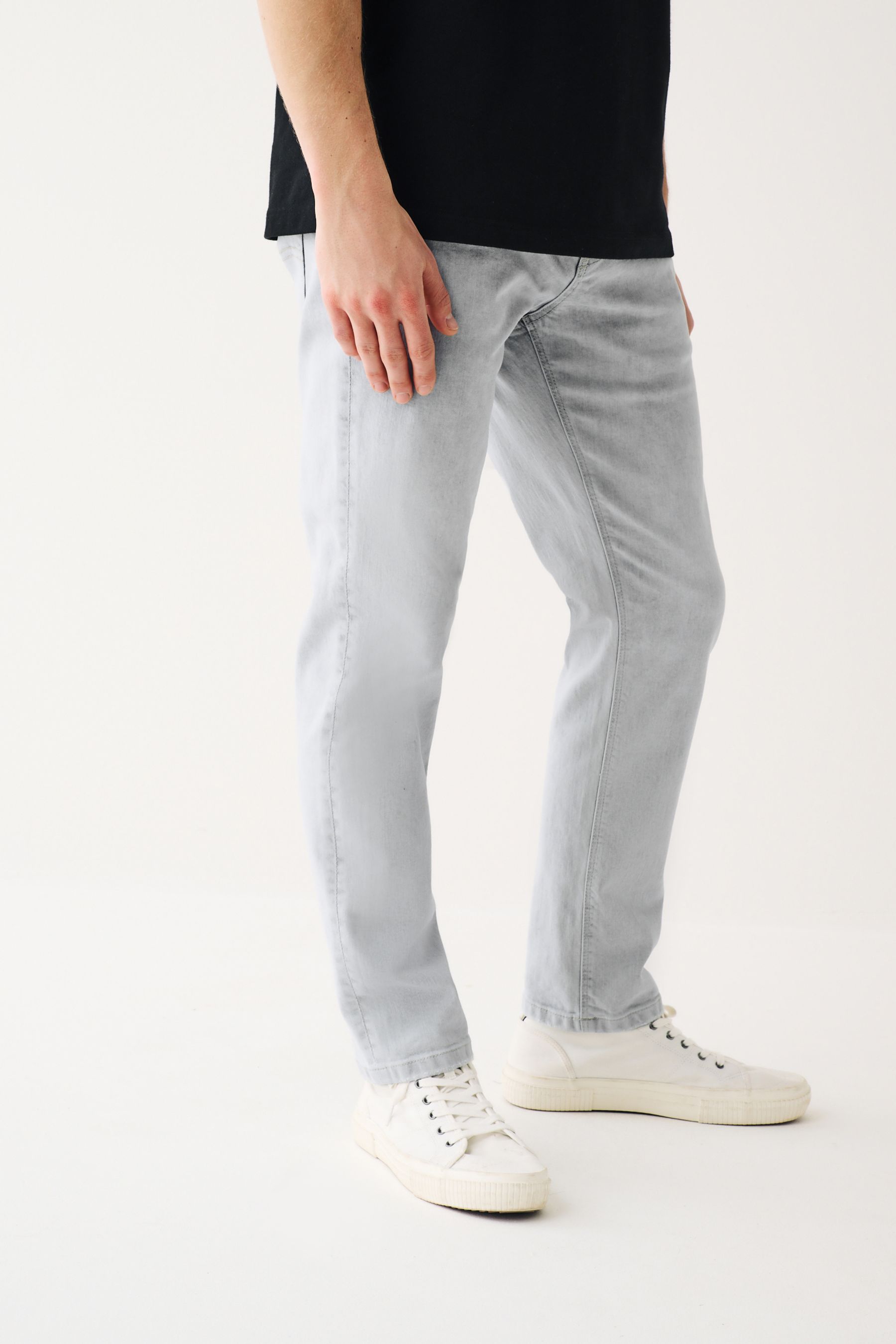Light Grey Slim Classic Stretch Jeans