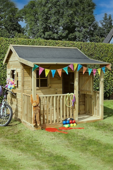 Rowlinson Garden Products Natural Saloon Playhouse