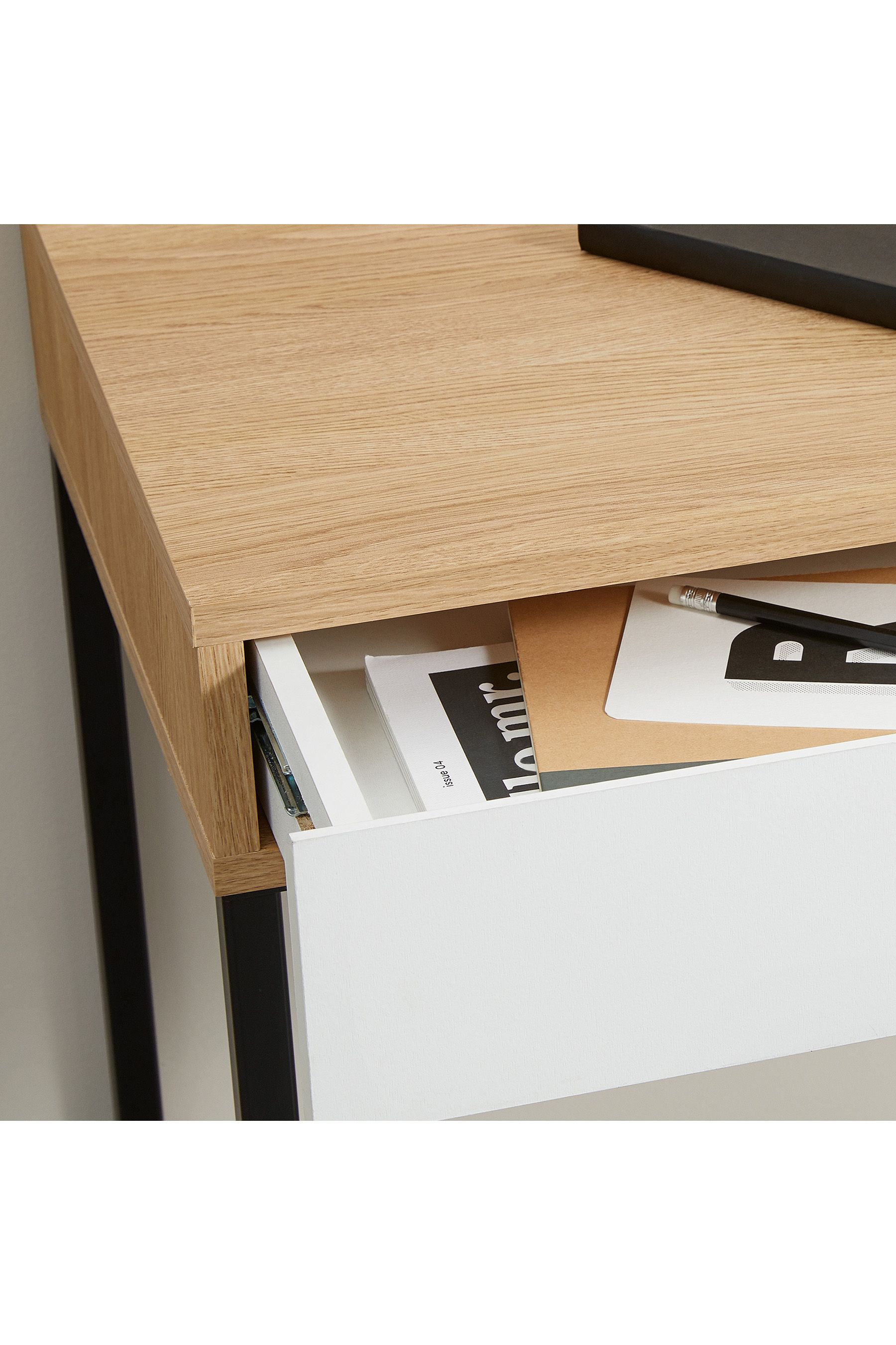 Micke oak effect desk hot sale
