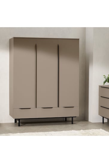 MADE.COM Natural Damien Triple, 3 drawers Wardrobe