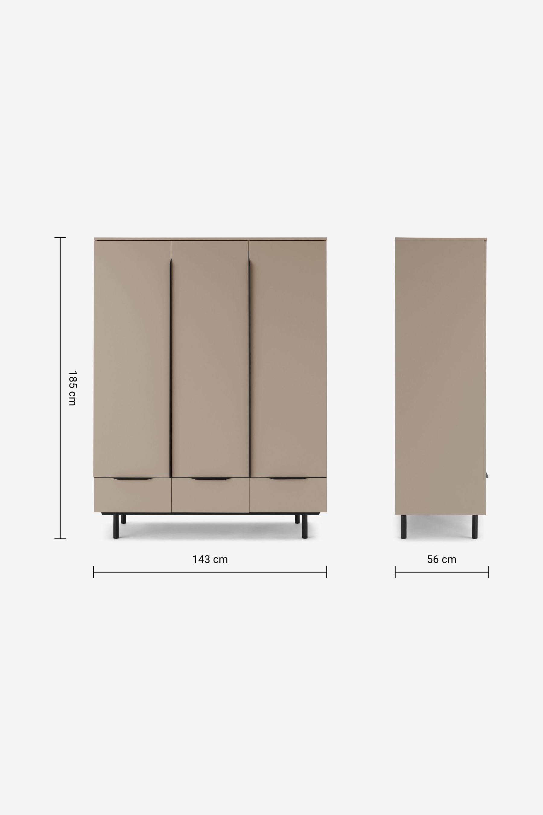 Buy MADE.COM Natural Damien Triple Wardrobe from the Next UK