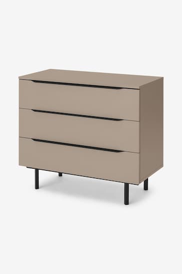 MADE.COM Natural Damien Walnut Effect Standard Chest of Drawers