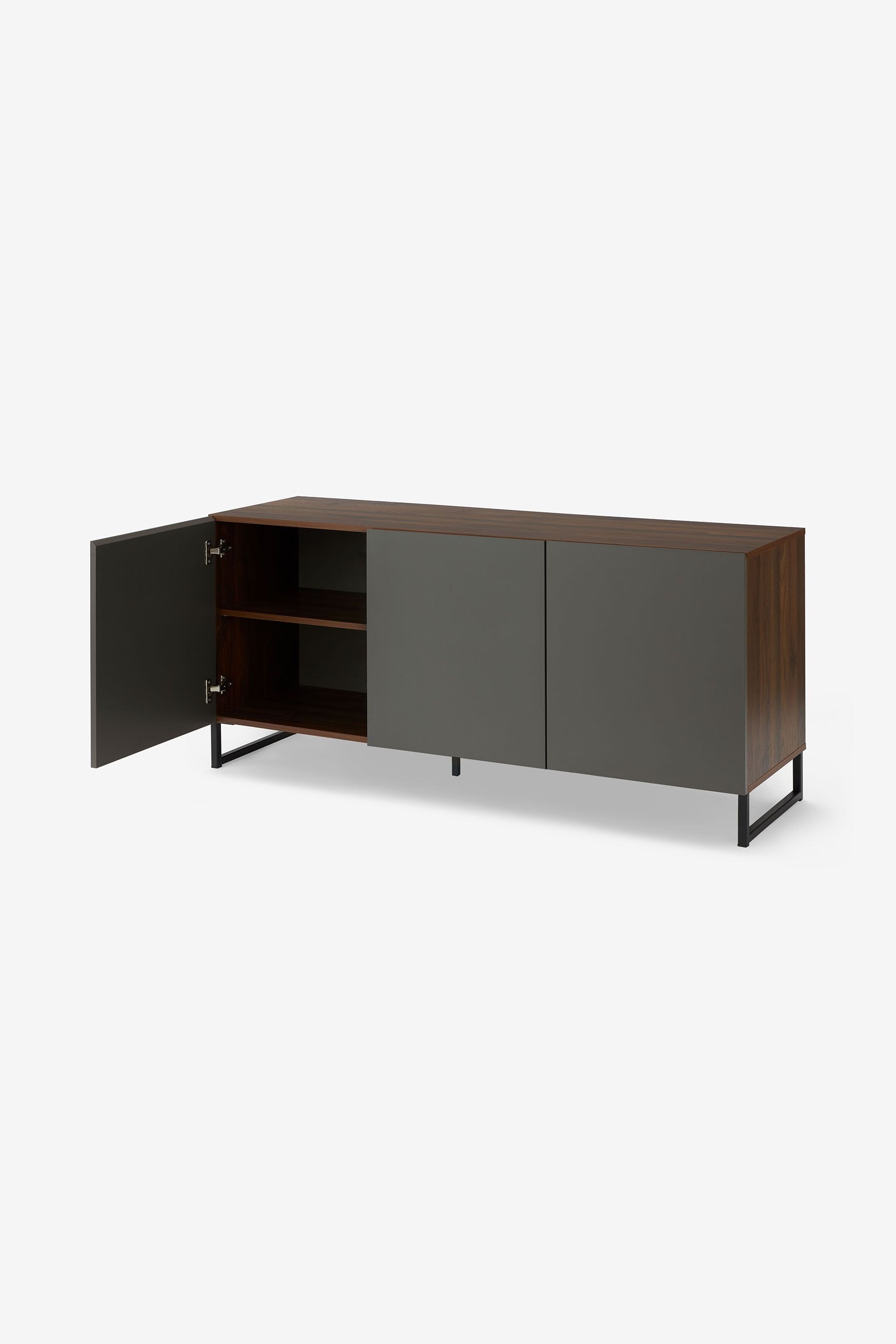 Grey and walnut clearance sideboard
