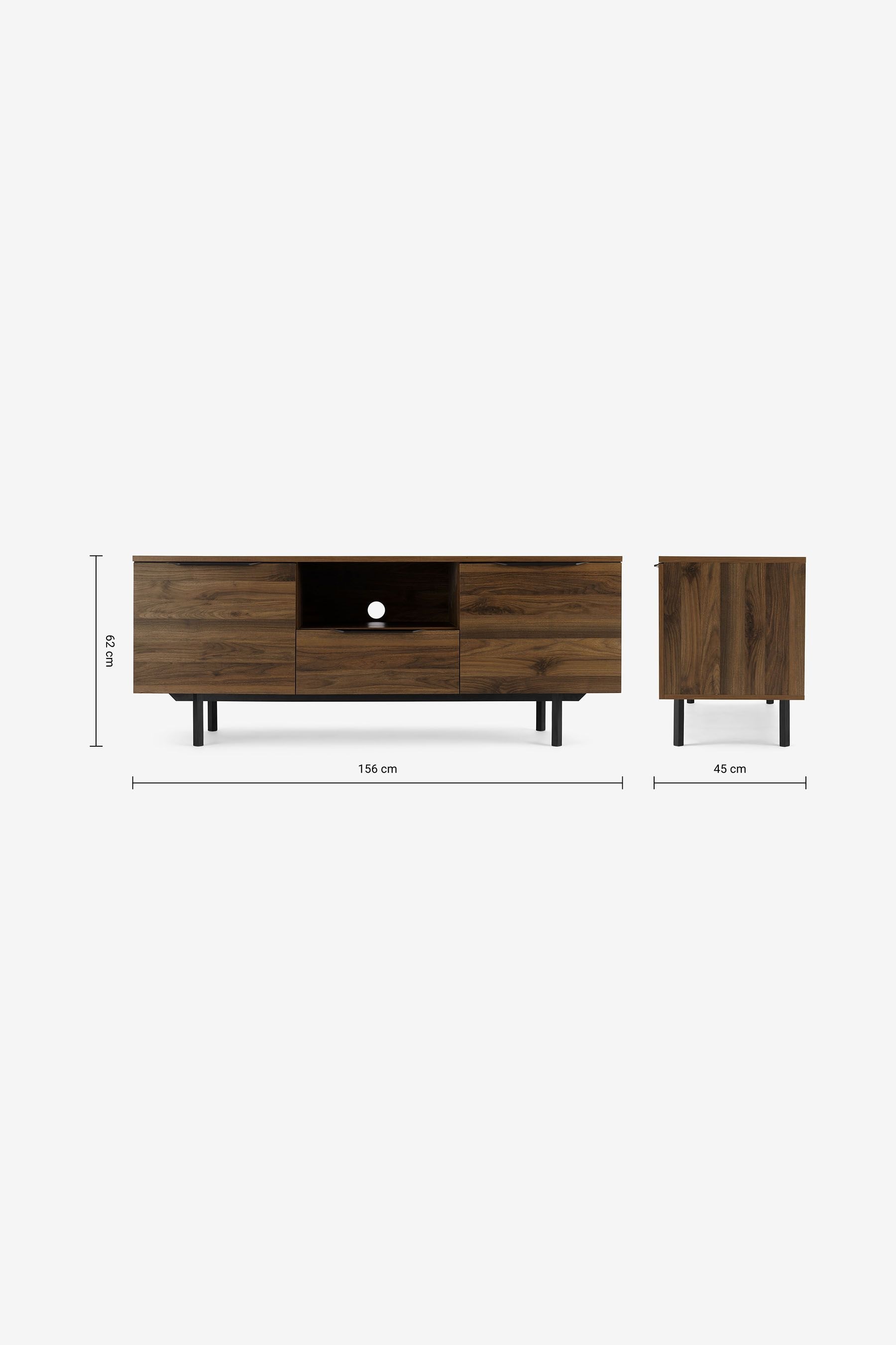 Walnut tv shop unit next
