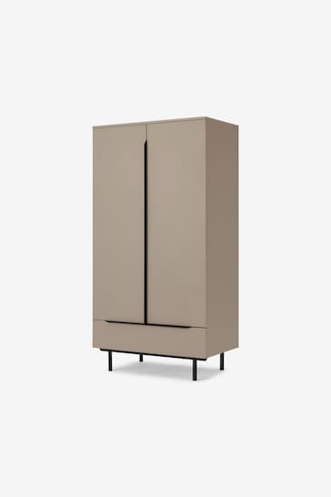 MADE.COM Natural Damien Double, 1 Drawer Wardrobe