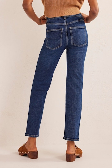 Boden Blue Mid Rise Slim Jeans