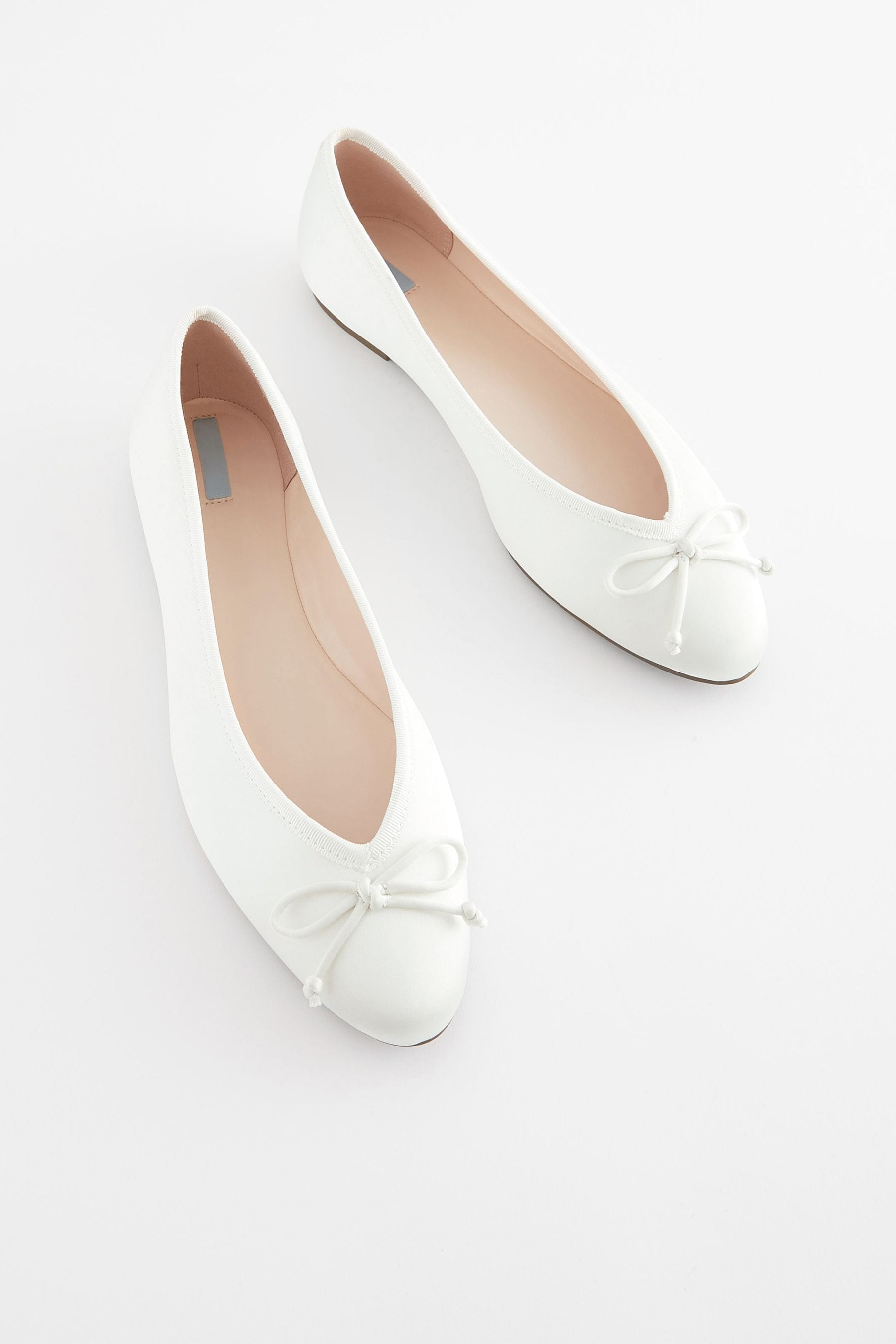 Ivory ballet pumps wedding cheap