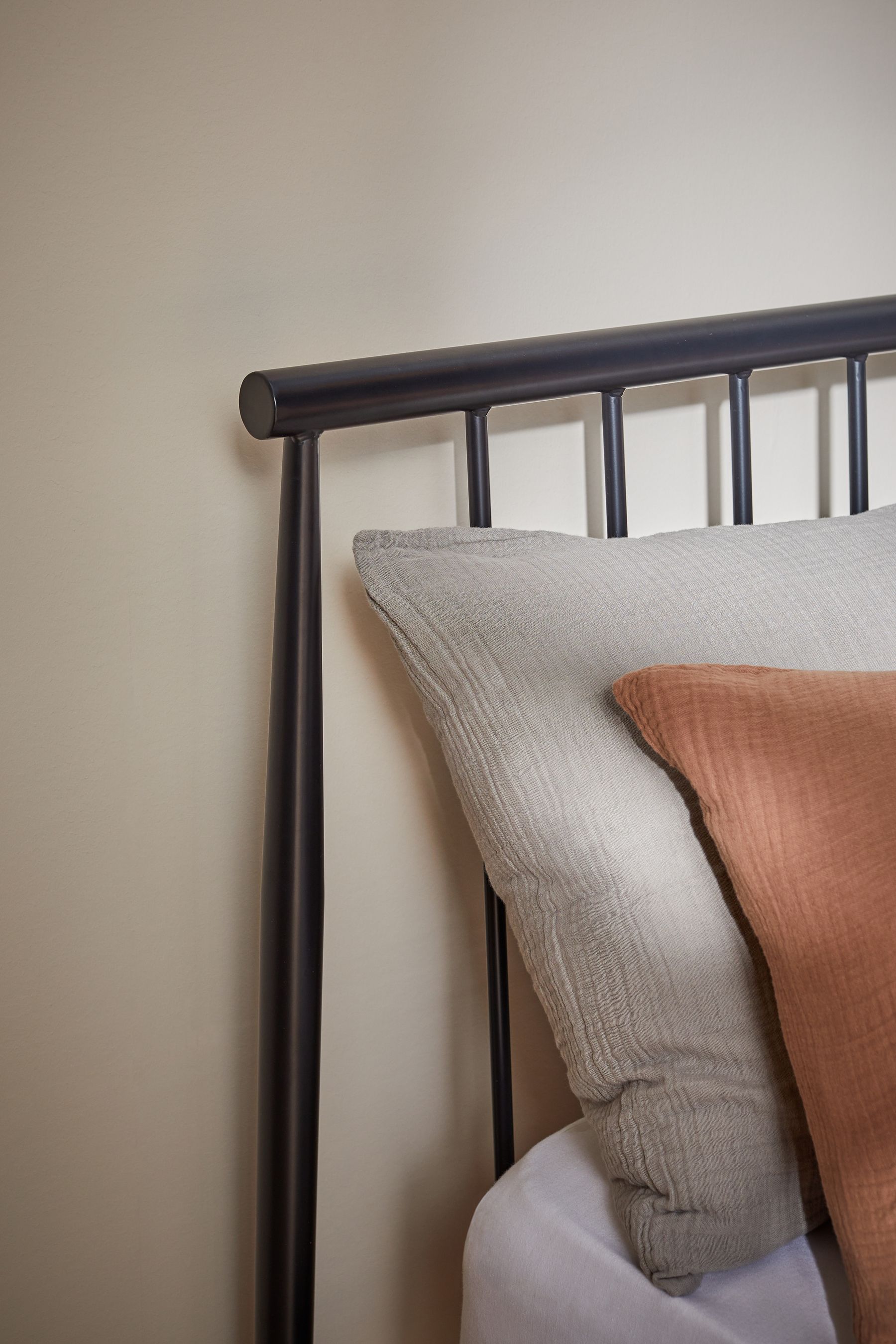 Made metal bed on sale frame