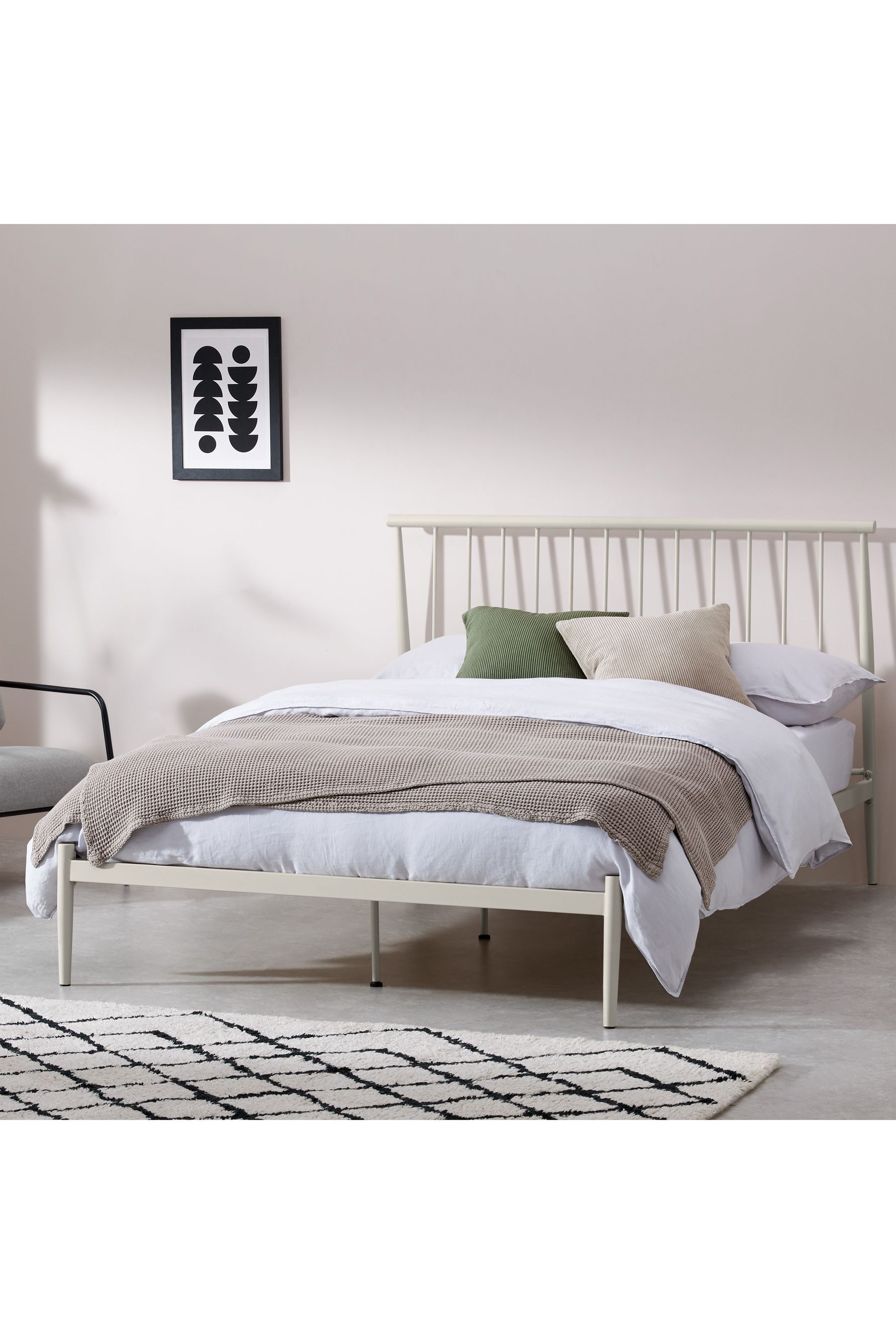 Made metal store bed frame